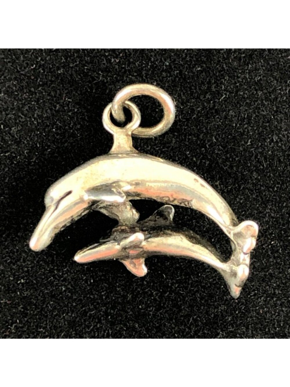 Sterling Silver 925 Dolphin Charm Pendant 2.02g - Picture 2 of 7